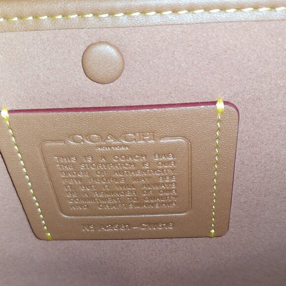 COACH Soft Empire Carryall Bag 40 - Merlot - Picture 8 of 11